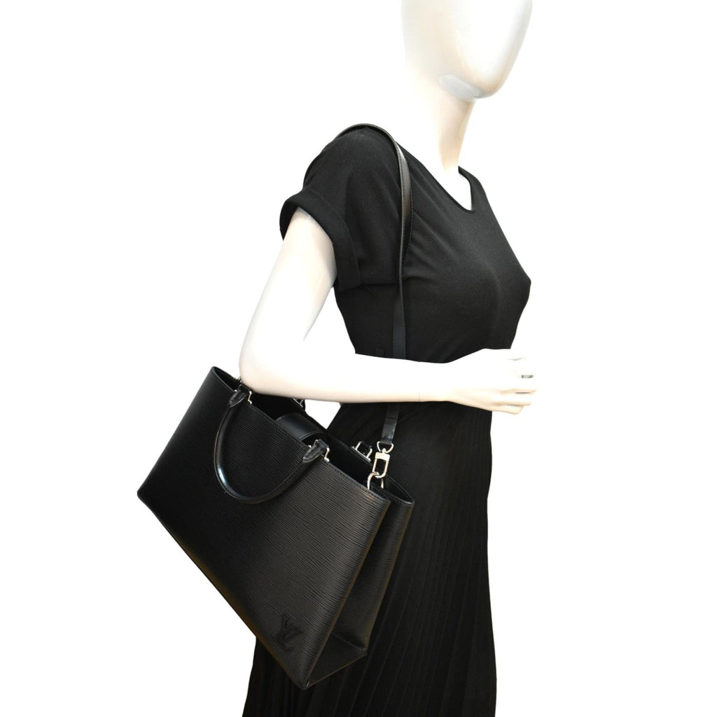 Louis Vuitton Kleber Black Leather Handbag (Pre-Owned)