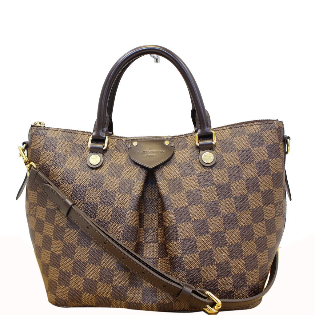 LOUIS VUITTON Siena GM Damier Ebene Shoulder Handbag-US