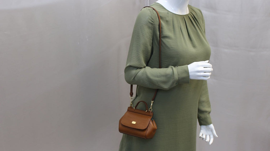 Leather handbag Dolce & Gabbana Brown in Leather - 23879435