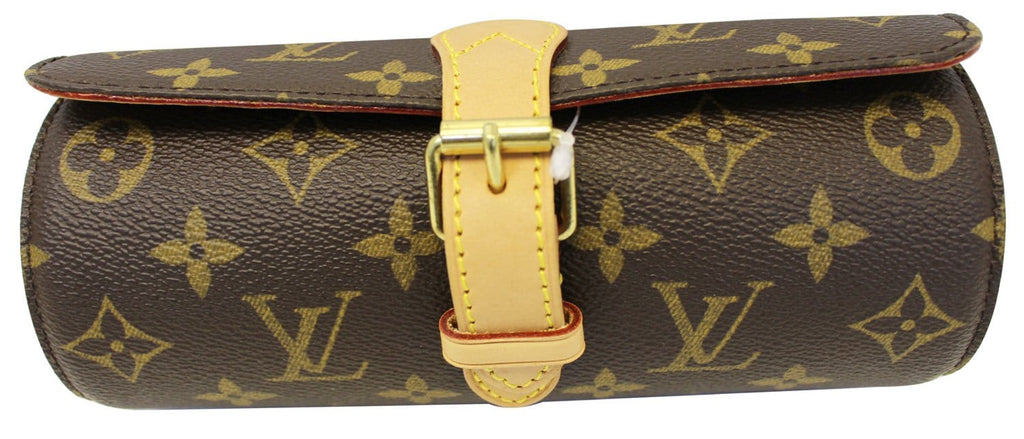 Louis Vuitton M47530 Watch Case Monogram Etui3 Montres Brown Used from  Japan