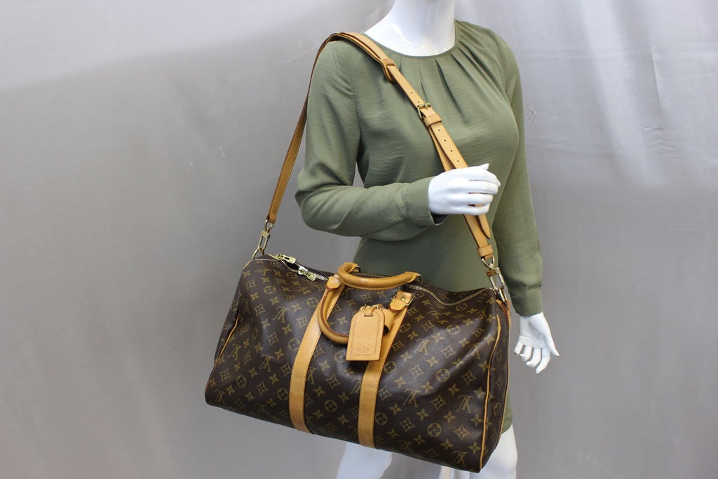 Louis Vuitton Monogram Keepall Bandouliere 45 Travel Hand Bag  2G060060n"