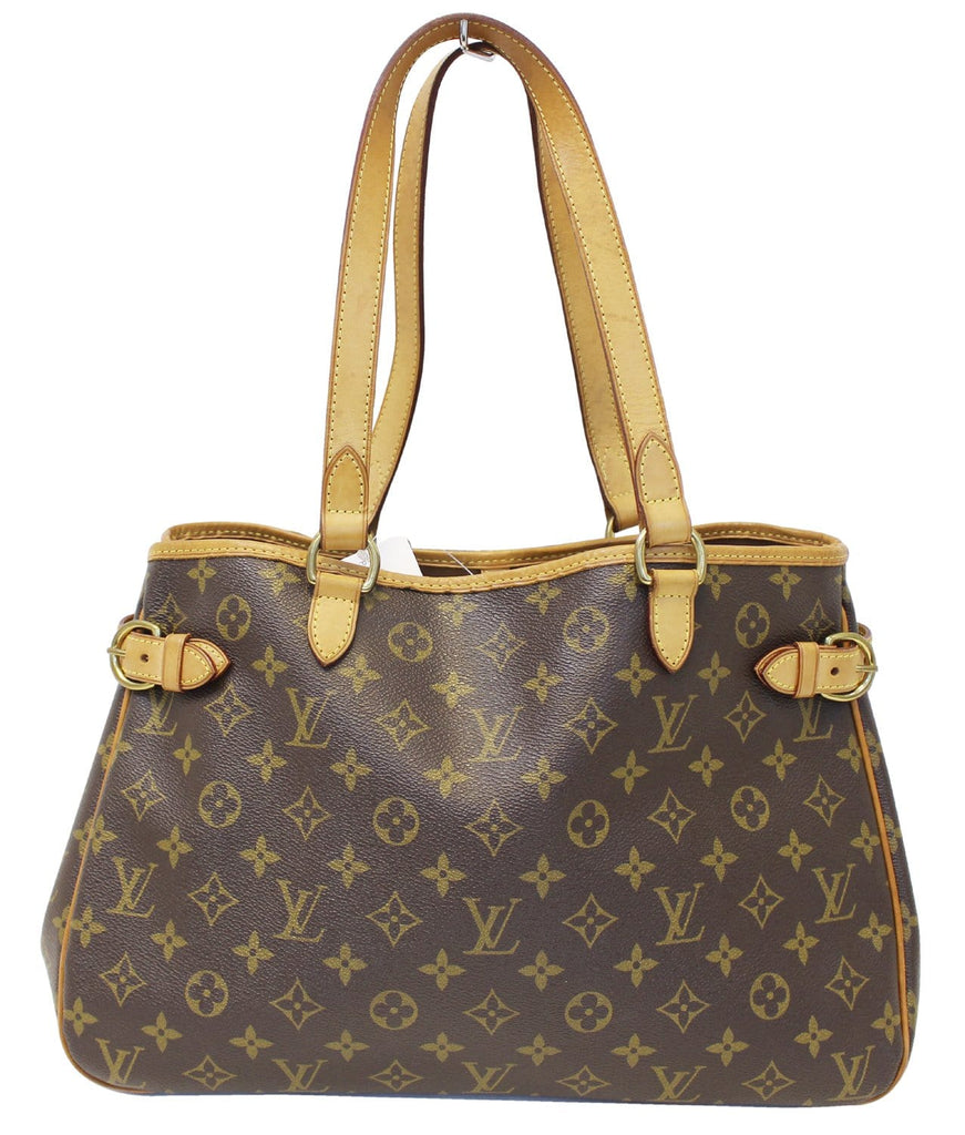 Louis Vuitton Batignolles Handbag Monogram Canvas Horizontal Brown 2174752