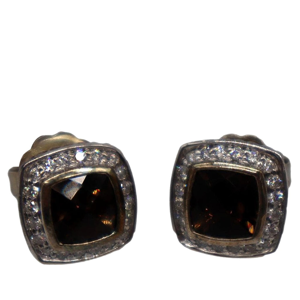 David Yurman Petite Albion Stud Earrings with Pavé Diamonds