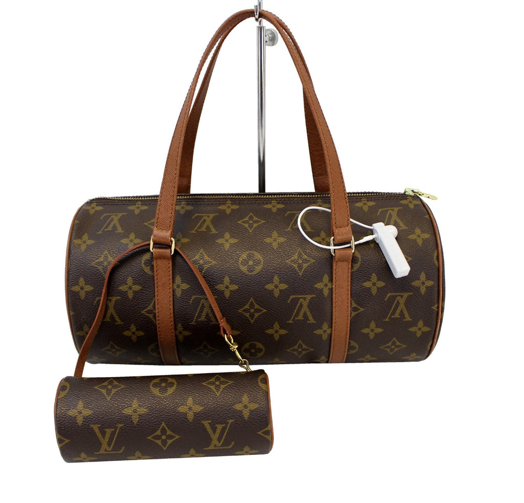 Papillon leather handbag Louis Vuitton Brown in Leather - 23272077