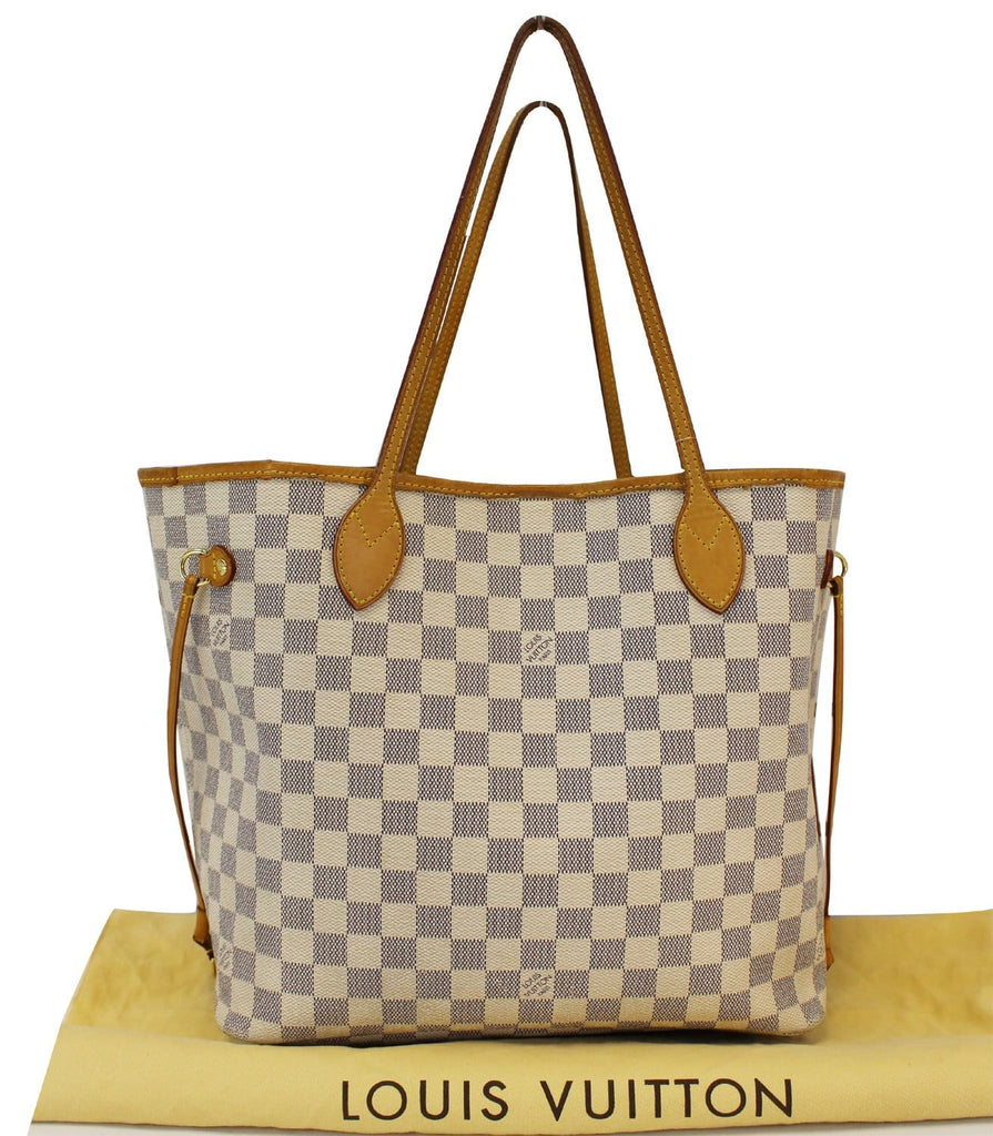 Neverfull tote Louis Vuitton White in Plastic - 34249684