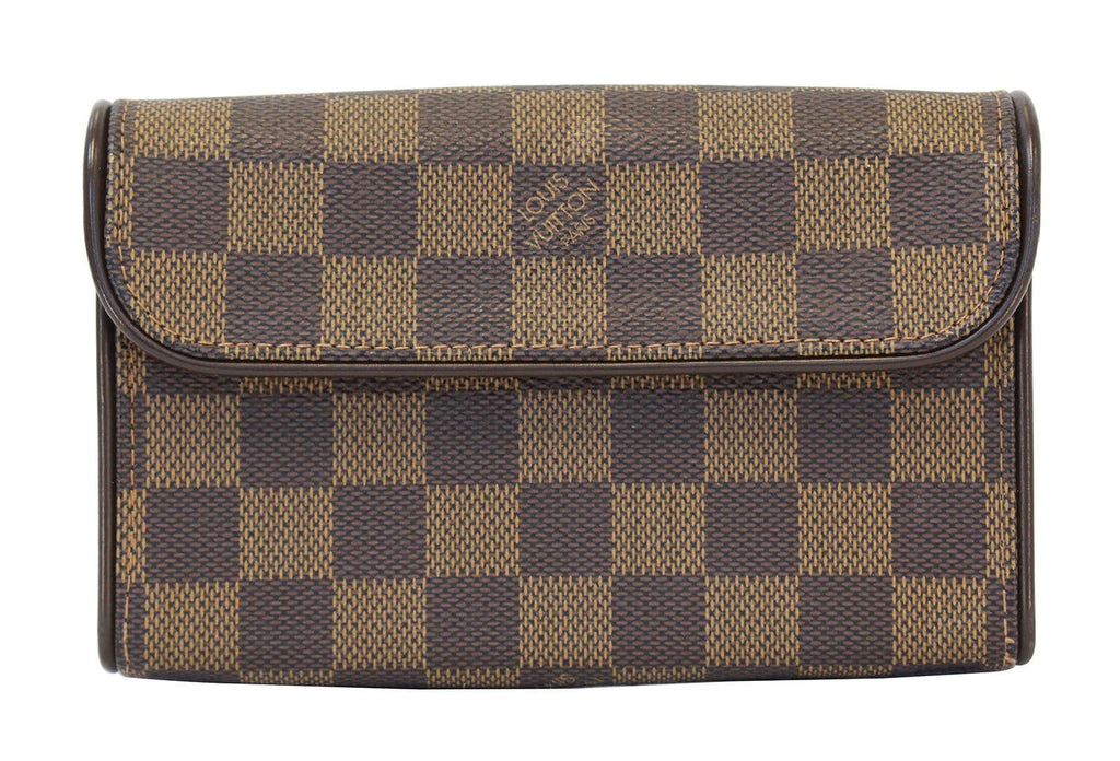 LOUIS VUITTON Damier Ebene Pochette Florentine Waist Bag N51856 LV