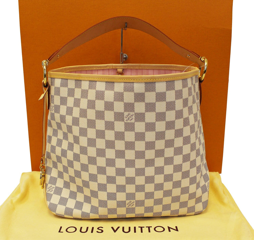 ❤️‍🩹SOLD❤️‍🩹 Louis Vuitton Delightful MM Damier Azur NM Hot Pink Tote  Shoulder Bag MI2135 - Reetzy