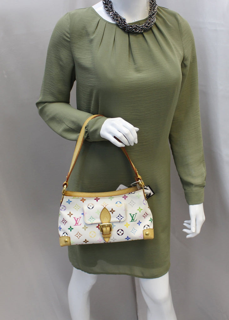 Louis Vuitton Vintage Eliza Shoulder Bag White/Multicolour GHW