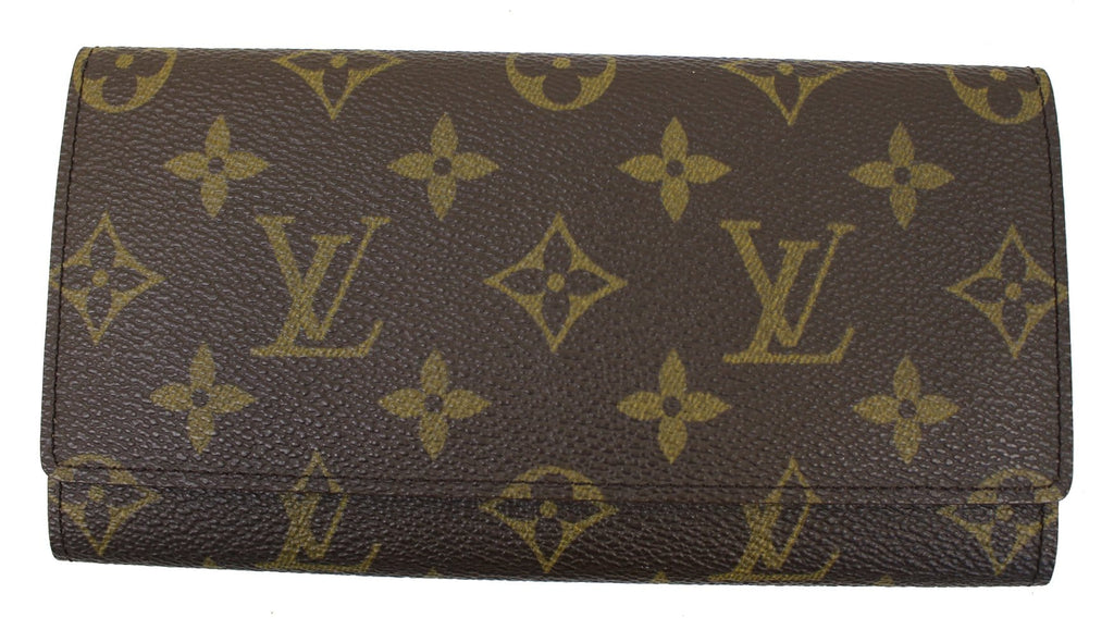 Louis Vuitton Monogram LV Long Wallet Porte Valeurs Cartes Credit Yen