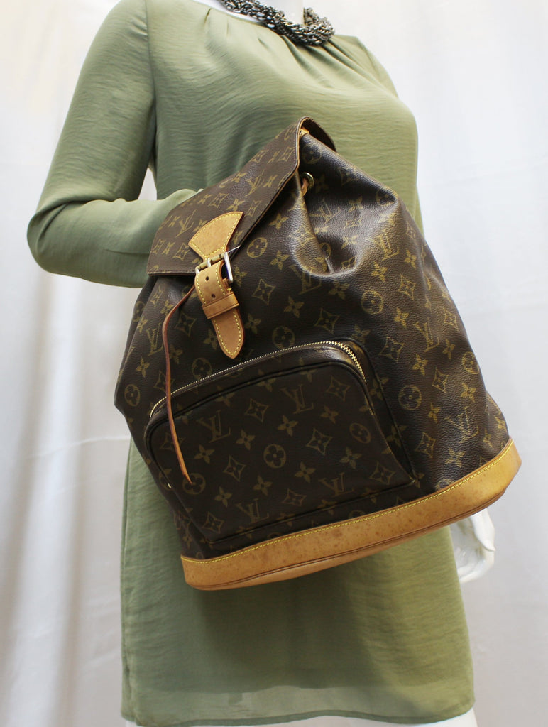 Louis Vuitton Vintage Monogram Montsouris GM - Brown Backpacks, Handbags -  LOU813547