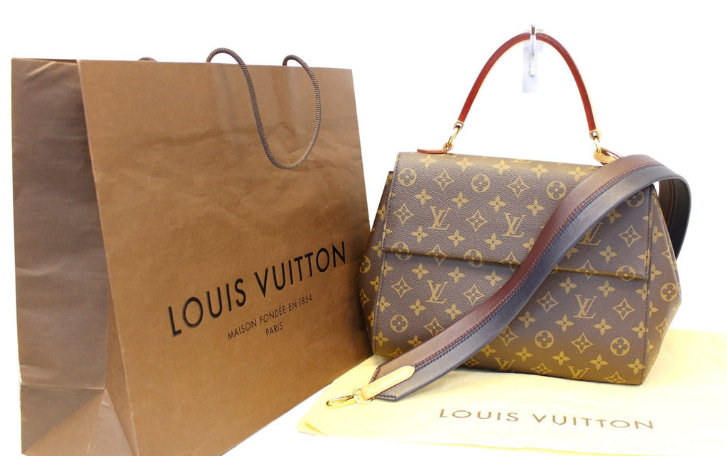 LOUIS VUITTON. Cluny MM bag in monogram canvas. Magnetic…