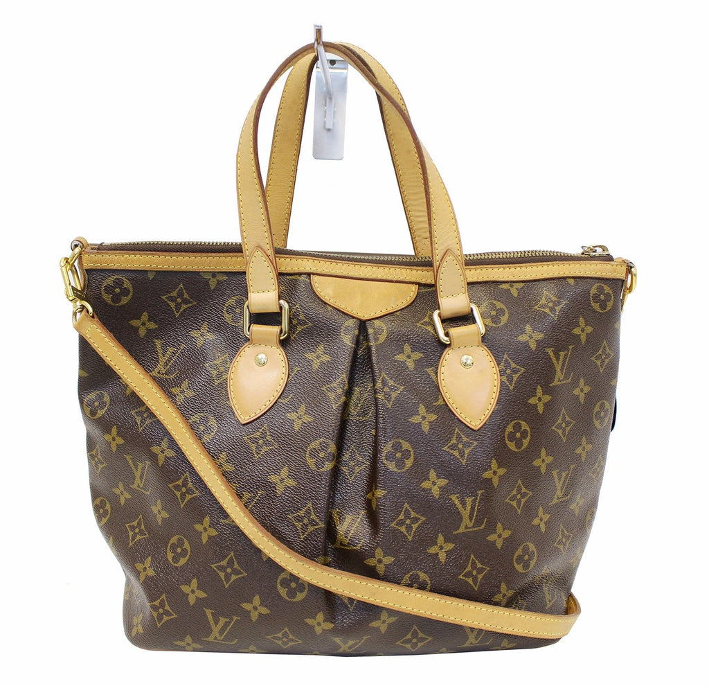 Palermo cloth handbag Louis Vuitton Brown in Cloth - 24456670