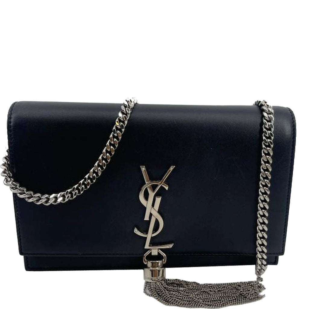 YSL Medium Kate Monogram Bag - Navy