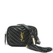 YVES SAINT LAURENT Lou Calfskin Leather Crossbody Belt Bag Black