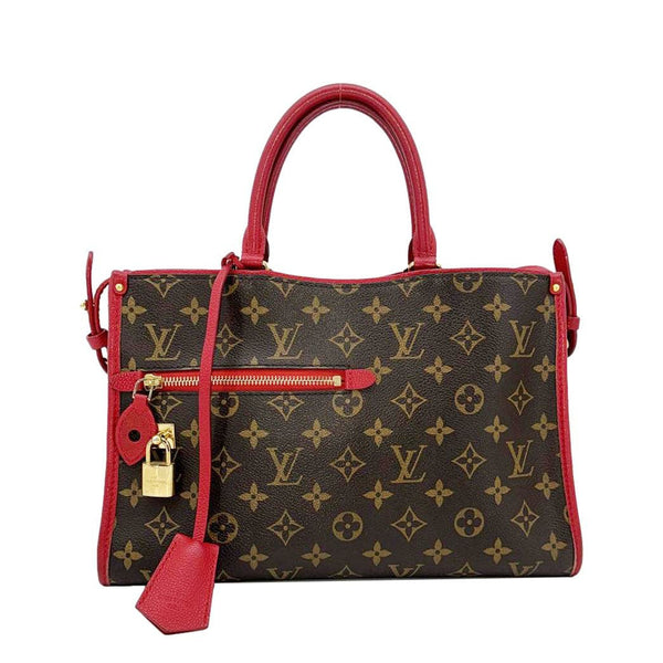 LOUIS VUITTON Popincourt NM Monogram Canvas Tote Bag Red