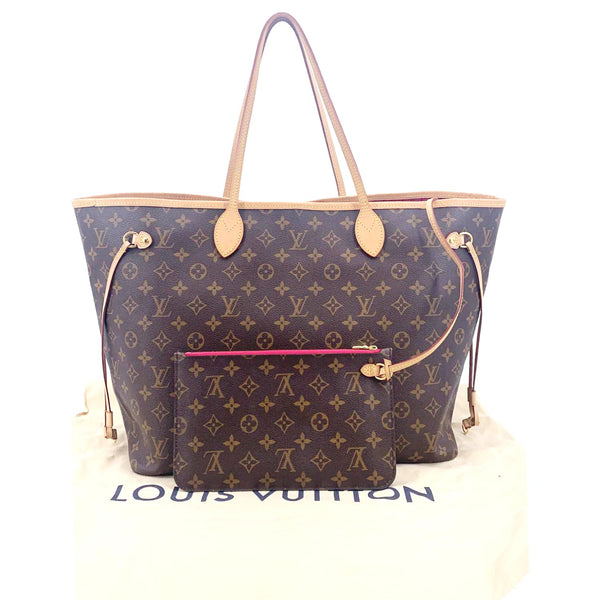 Louis Vuitton Neverfull GM Monogram Canvas Tote Bag - Back