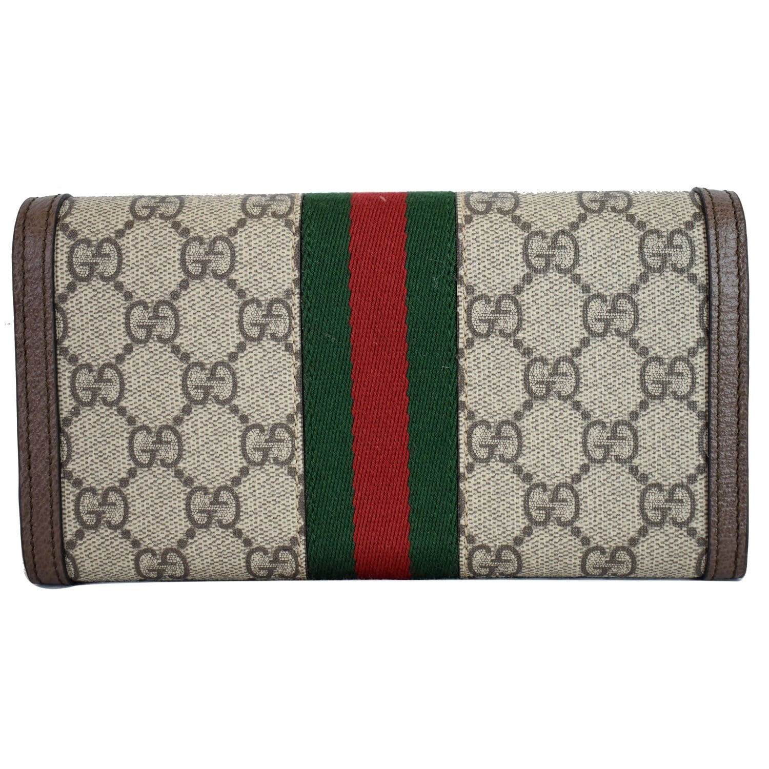 GUCCI Ophidia GG Continental Supreme Canvas Wallet Beige 523153 - 15%