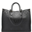 LOUIS VUITTON  Onthego GM Monogram Empreinte Leather Tote Bag Black