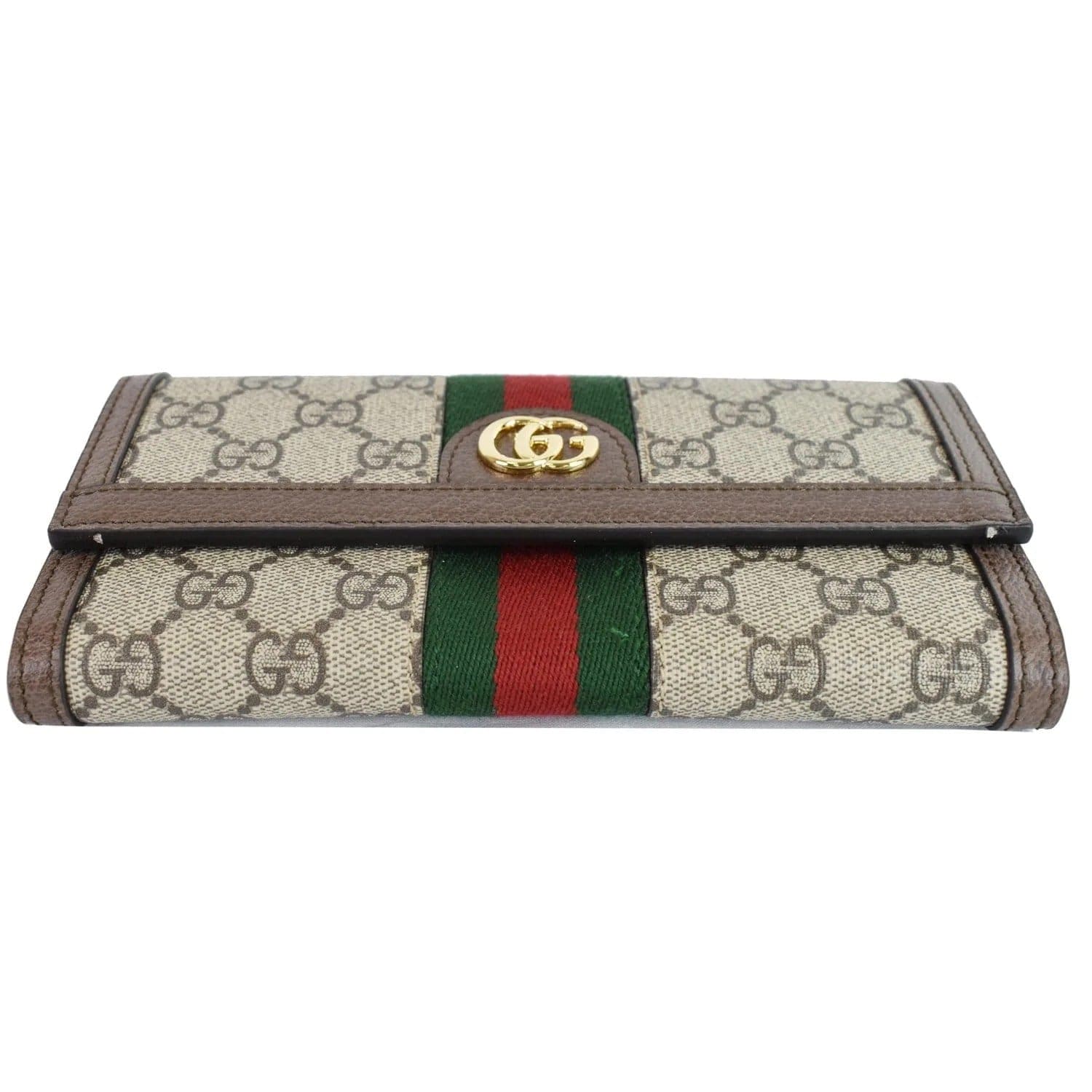 GG Marmont continental wallet in beige/ebony GG Supreme