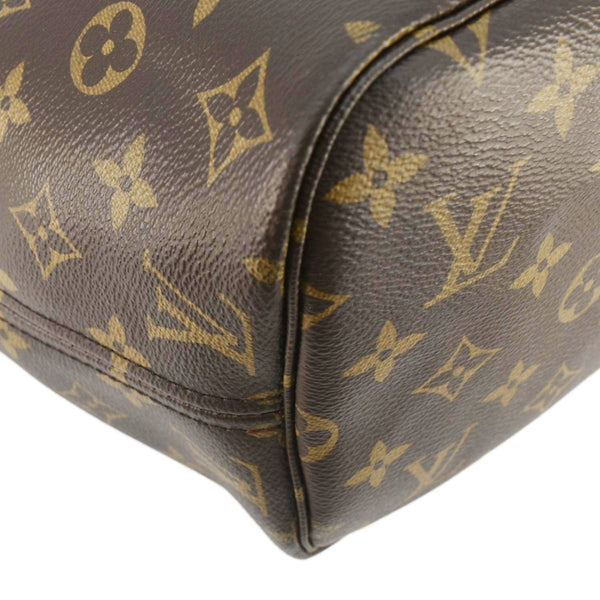 LOUIS VUITTON Neverfull MM Monogram Canvas Tote Bag Brown