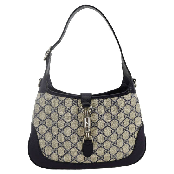 GUCCI Jackie 1961 Small GG Supreme Canvas Hobo Bag Beige 678843