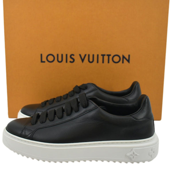 Time out leather trainers Louis Vuitton Red size 36 EU in Leather - 14572931