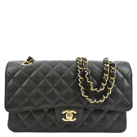 Chanel Black Caviar Small Shopping Business Affinity Tote (Circa