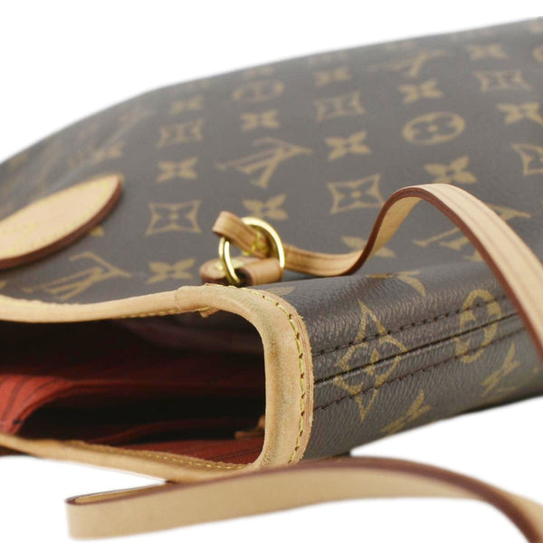 LOUIS VUITTON Neverfull MM Monogram Canvas Tote Bag Brown