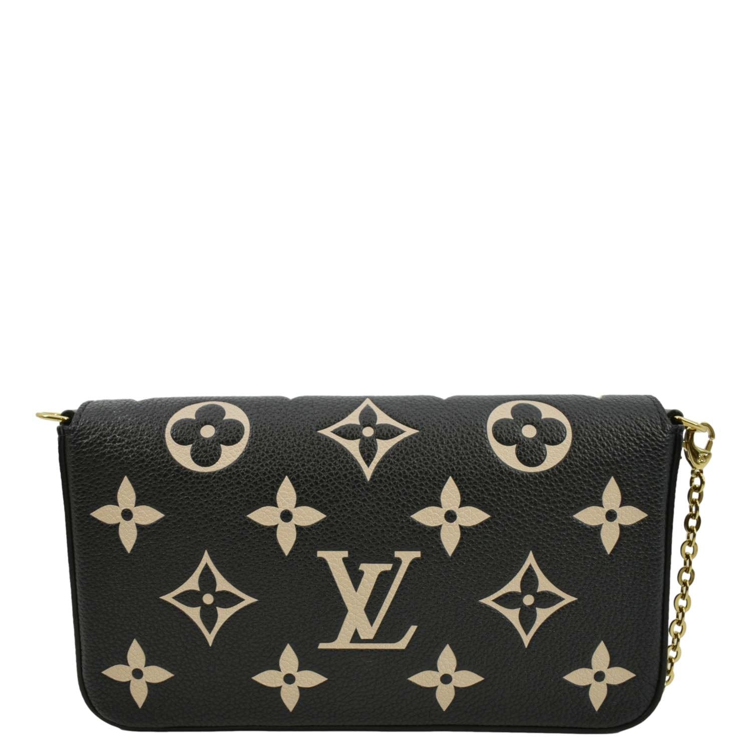 Louis Vuitton Black Monogram Empreinte Leather Pochette Felicie Bag Louis  Vuitton