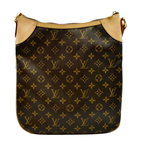 Louis Vuitton Handbag Pallas MM Monogram Canvas & Brown Leather Tote Bag  A652