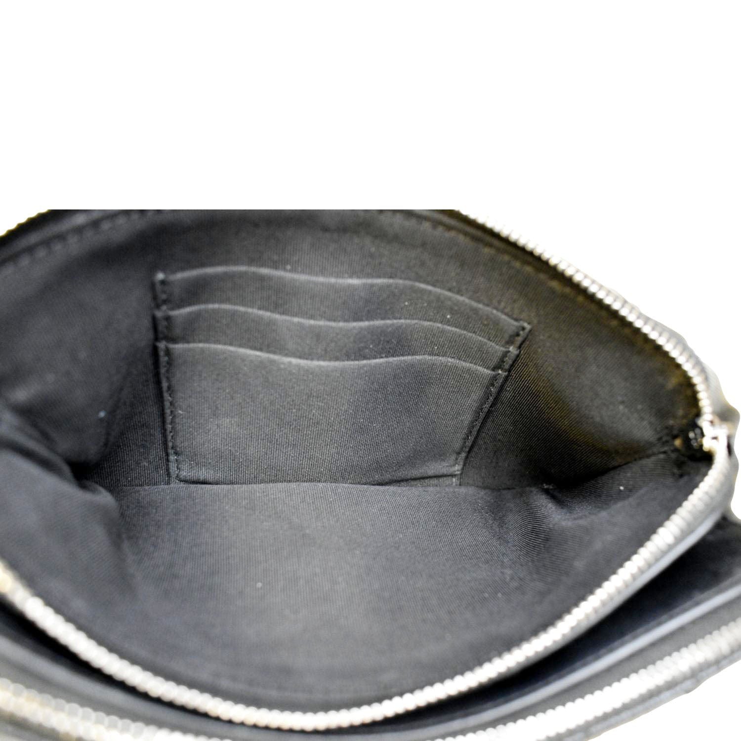 Double Zip Shoulder Bag In Grey