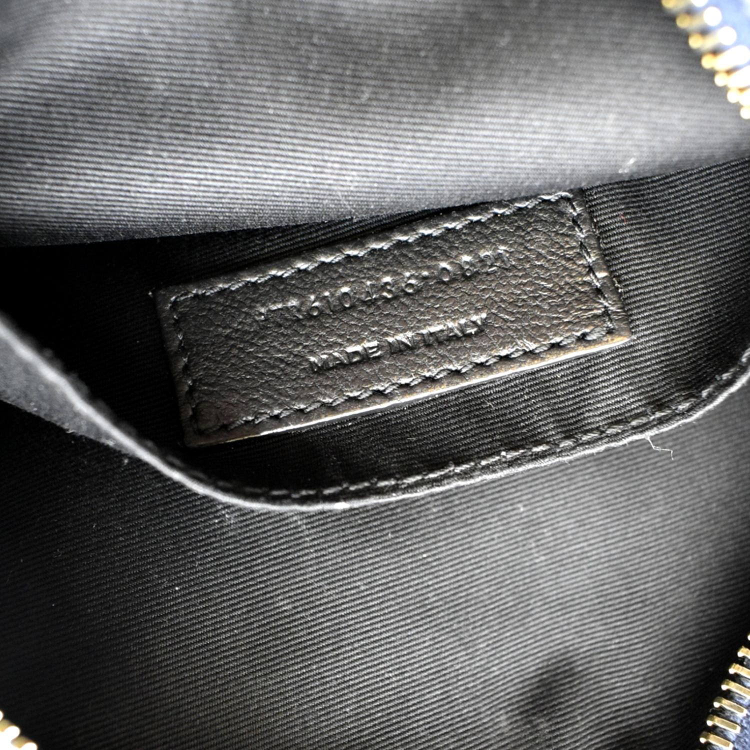 Saint Laurent YSL Vinyle Round Camera Crossbody Bag