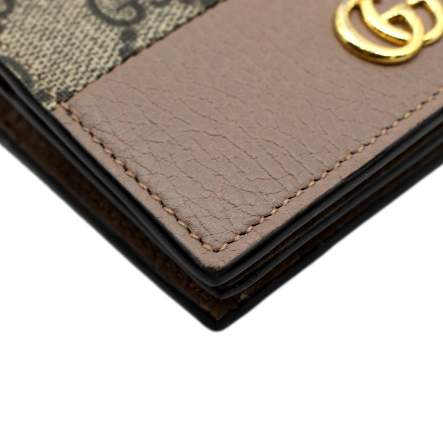 Gucci Marmont GG Canvas Leather Card Case Wallet