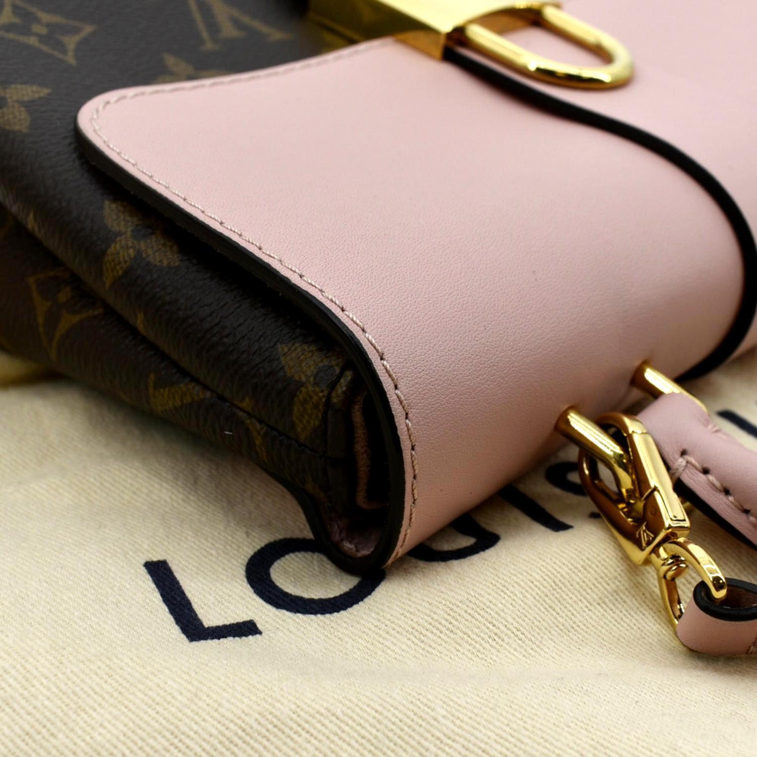 Louis Vuitton, Bags, Louis Vuittonauth Monogram Rocky Bb M4480  Handbagshoulder Bag Rose Poudre