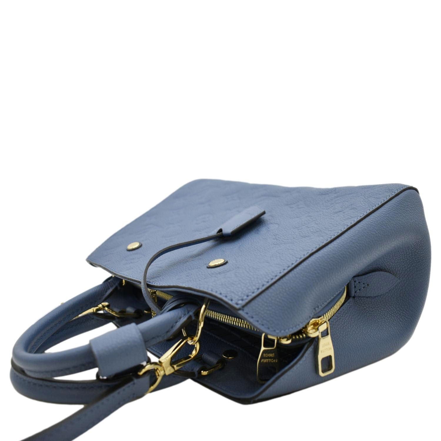 Louis Vuitton Blue Monogram Empreinte Leather Montaigne Bb (Authentic Pre-  Owned) - ShopStyle Shoulder Bags