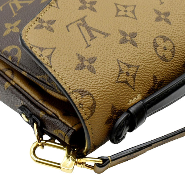 LOUIS VUITTON Metis Pochette Reverse Monogram Canvas Crossbody Bag Brown