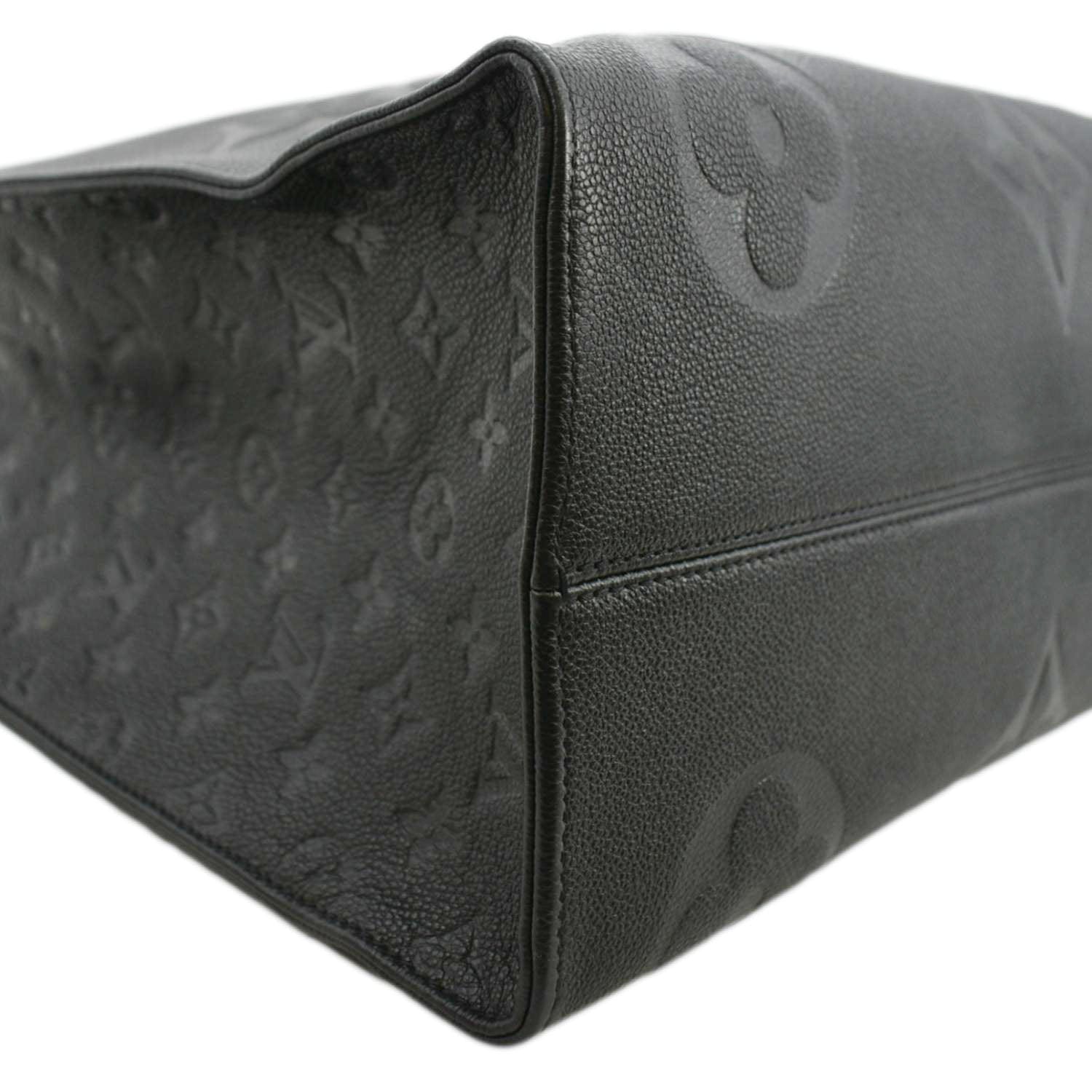 RvceShops Revival, LOUIS VUITTON Onthego GM Monogram Empreinte Leather  Tote Bag Black Holiday Deals