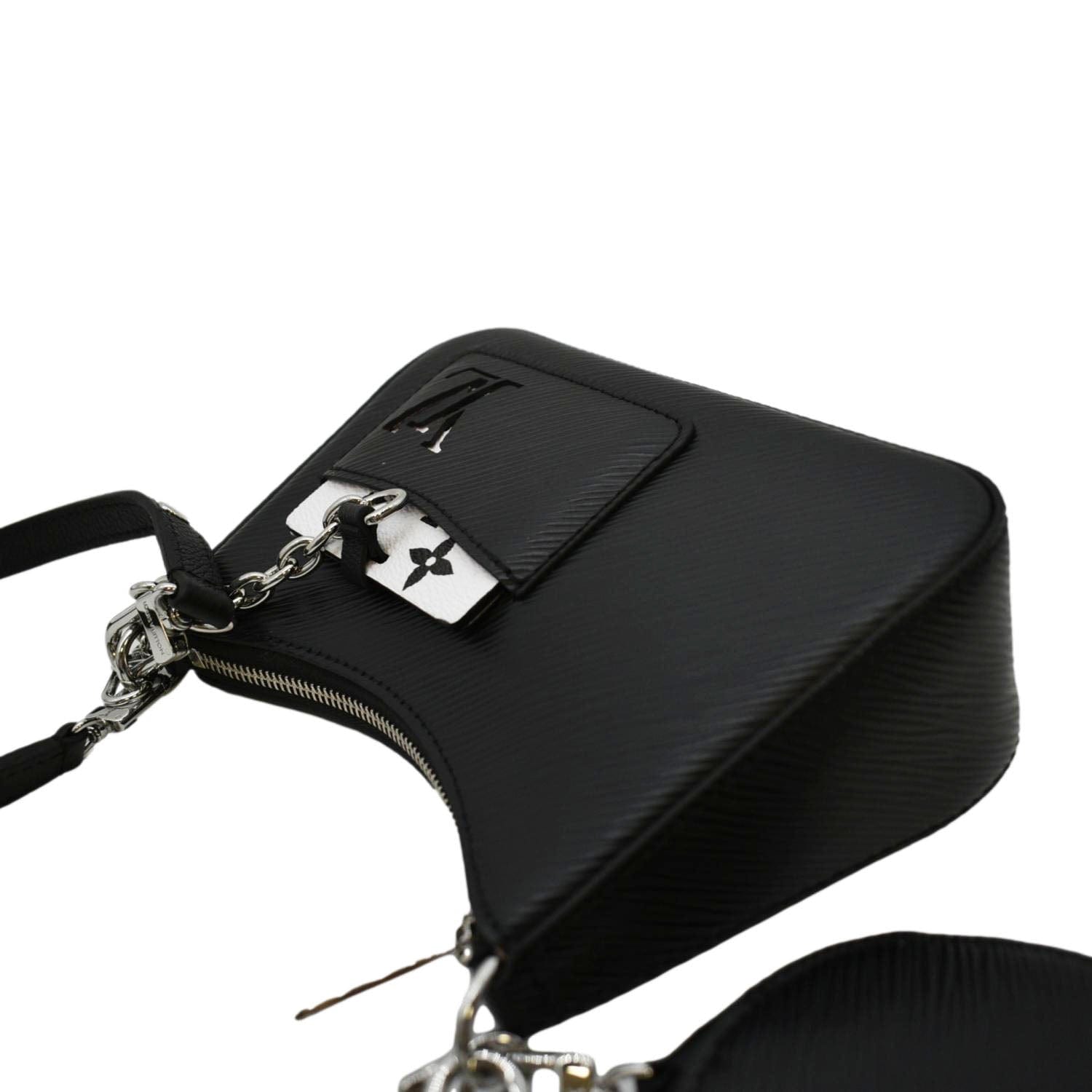 Louis Vuitton Marellini Handbag Epi Leather Black
