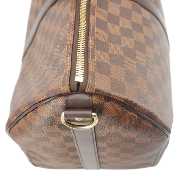 LOUIS VUITTON Keepall 45 Bandouliere Damier Ebene Travel Bag Brown