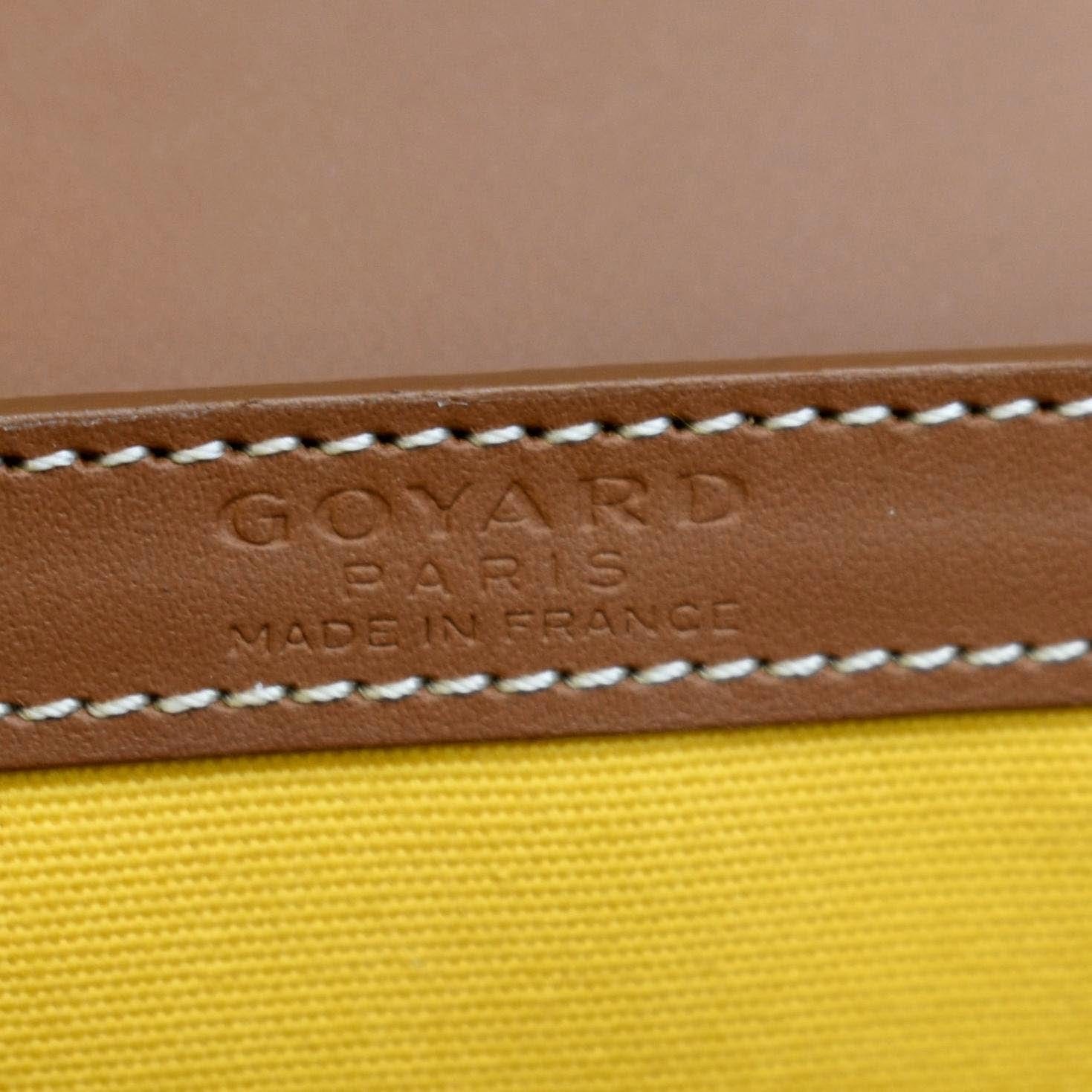 Goyard Yellow Coated Canvas and Leather Saigon Top Handle Bag
