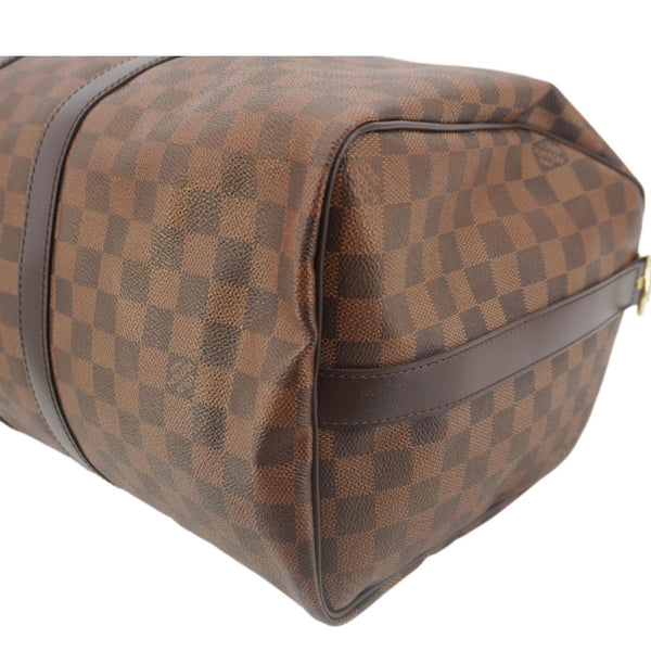 LOUIS VUITTON Keepall 45 Bandouliere Damier Ebene Travel Bag Brown