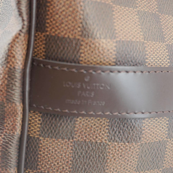 LOUIS VUITTON Keepall 45 Bandouliere Damier Ebene Travel Bag Brown