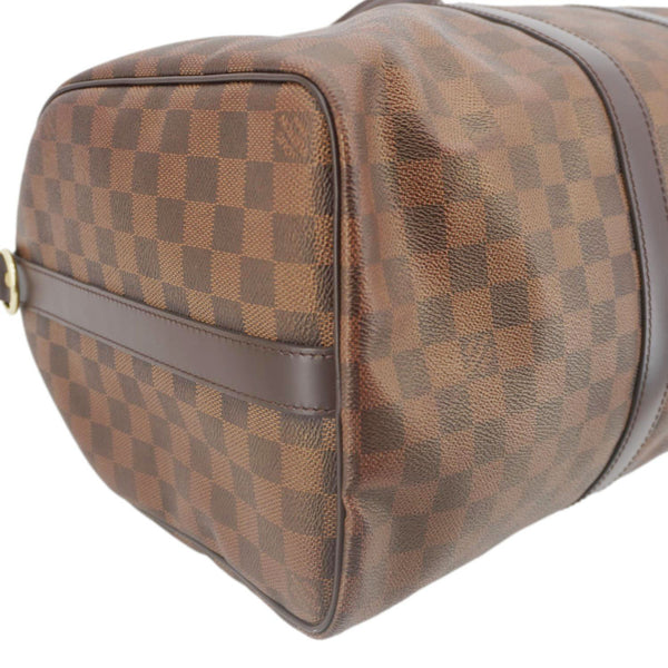 LOUIS VUITTON Keepall 45 Bandouliere Damier Ebene Travel Bag Brown