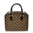 LOUIS VUITTON Triana Damier Ebene Satchel Bag Brown