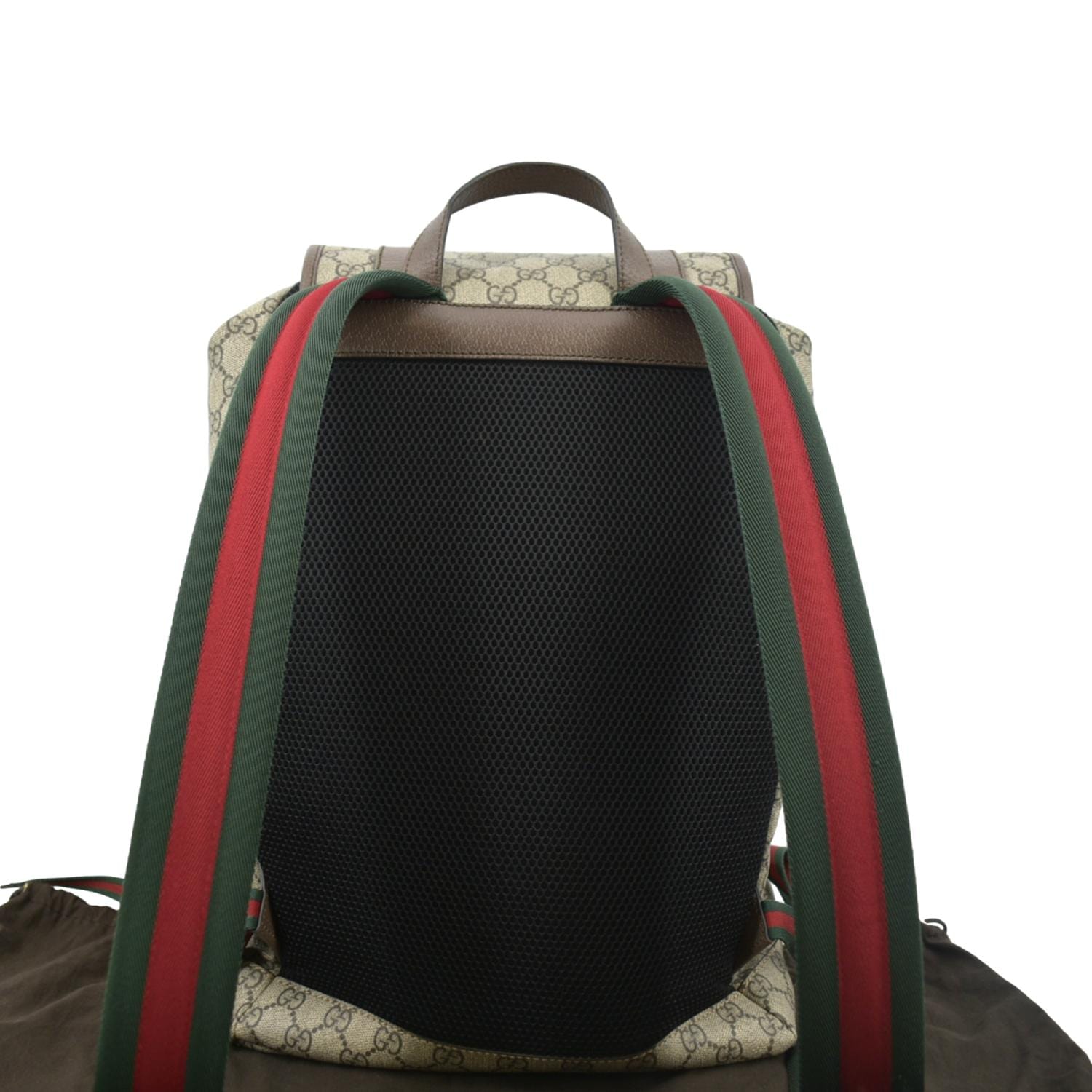 Gucci backpack with green and red straps best sale