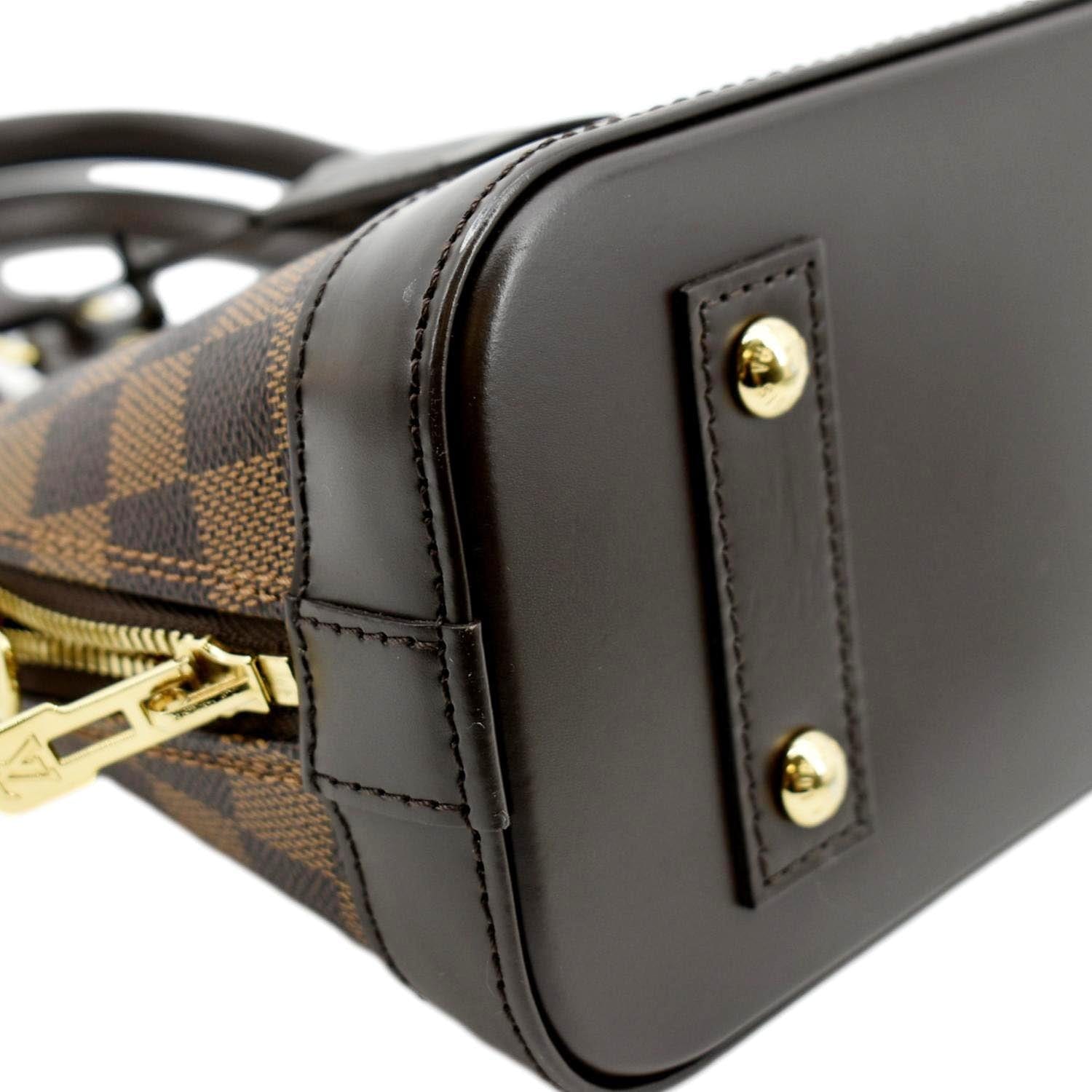 Alma bb leather handbag Louis Vuitton Brown in Leather - 28487797