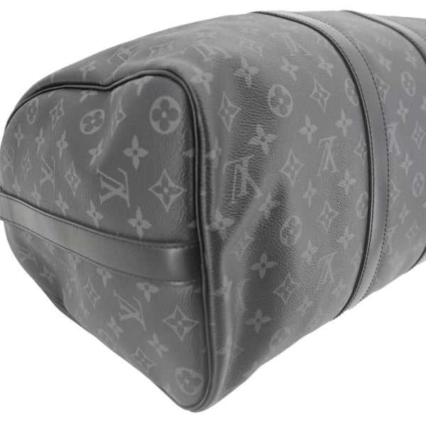 LOUIS VUITTON Keepall 45 Bandouliere Monogram Eclipse Travel Bag Black