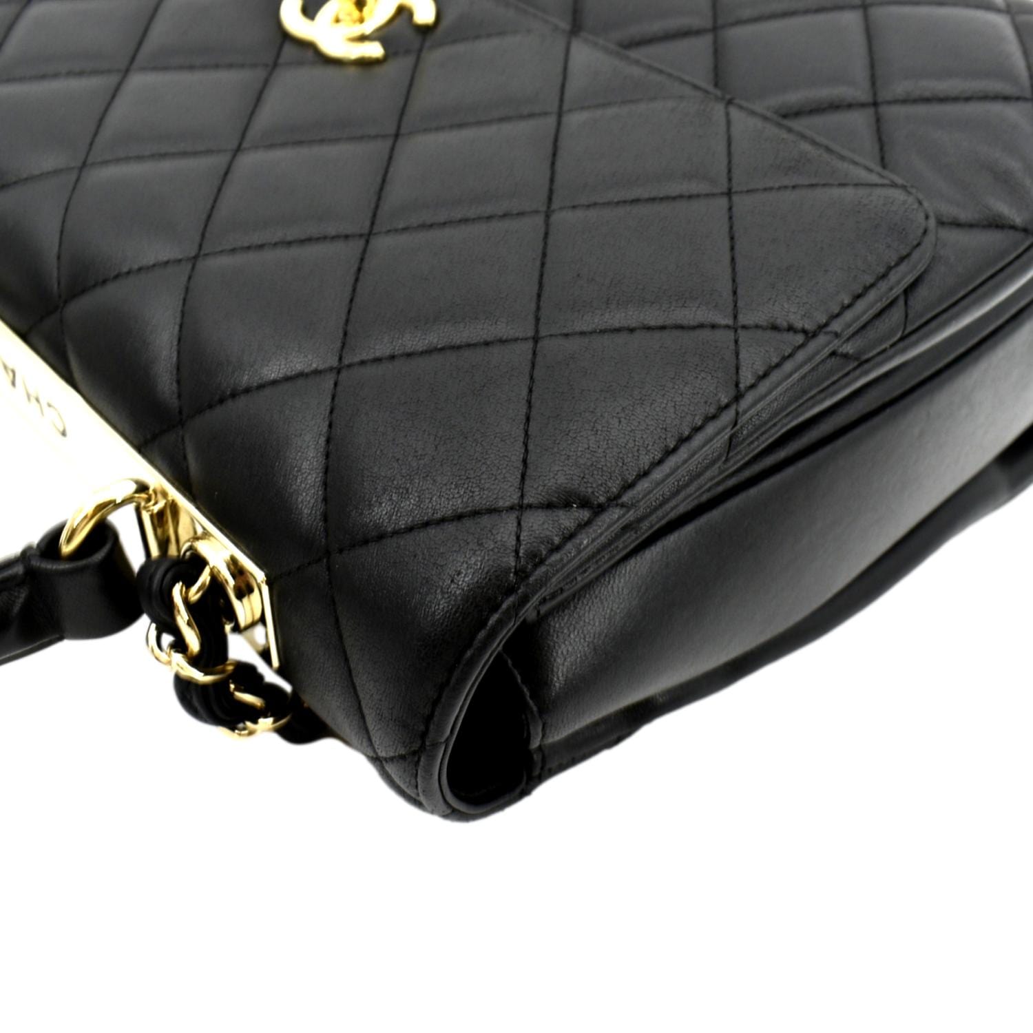 Chanel Quilted Lambskin Top Handle Flap Bag – STYLISHTOP