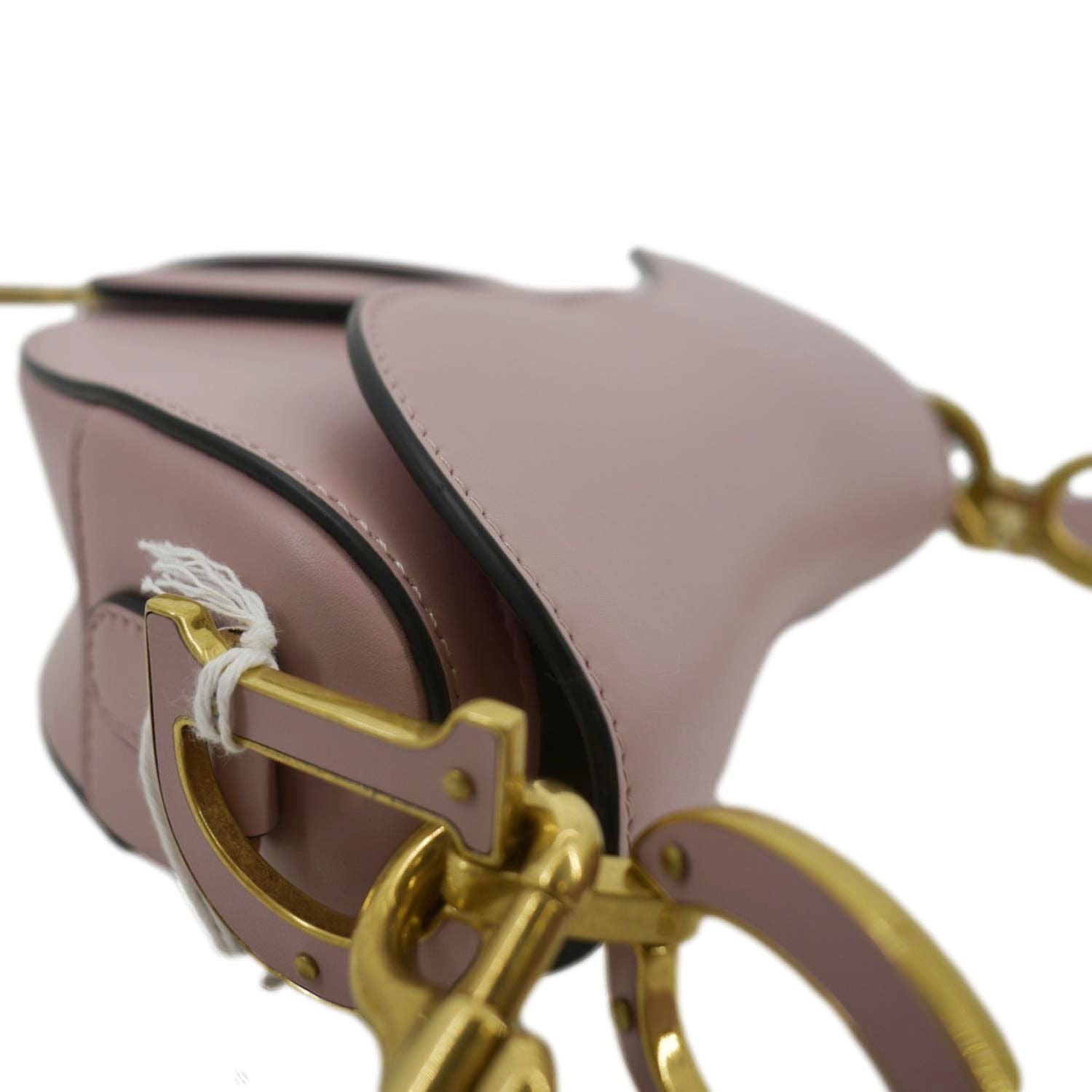 Christian Dior Saddle Smooth Calfskin Leather Satchel Shoulder Bag