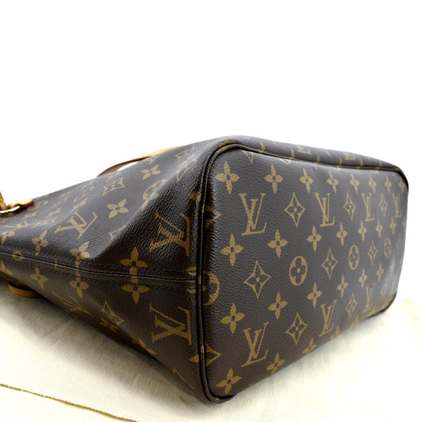 LOUIS VUITTON Neverfull MM Monogram Canvas Tote Bag Brown